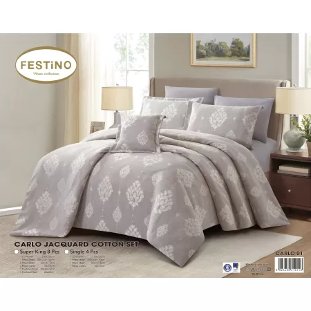 Comforter Carlo Jacquard Cotton 8 pcs Set Comforter Carlo Jacquard Cotton 8 pcs Set